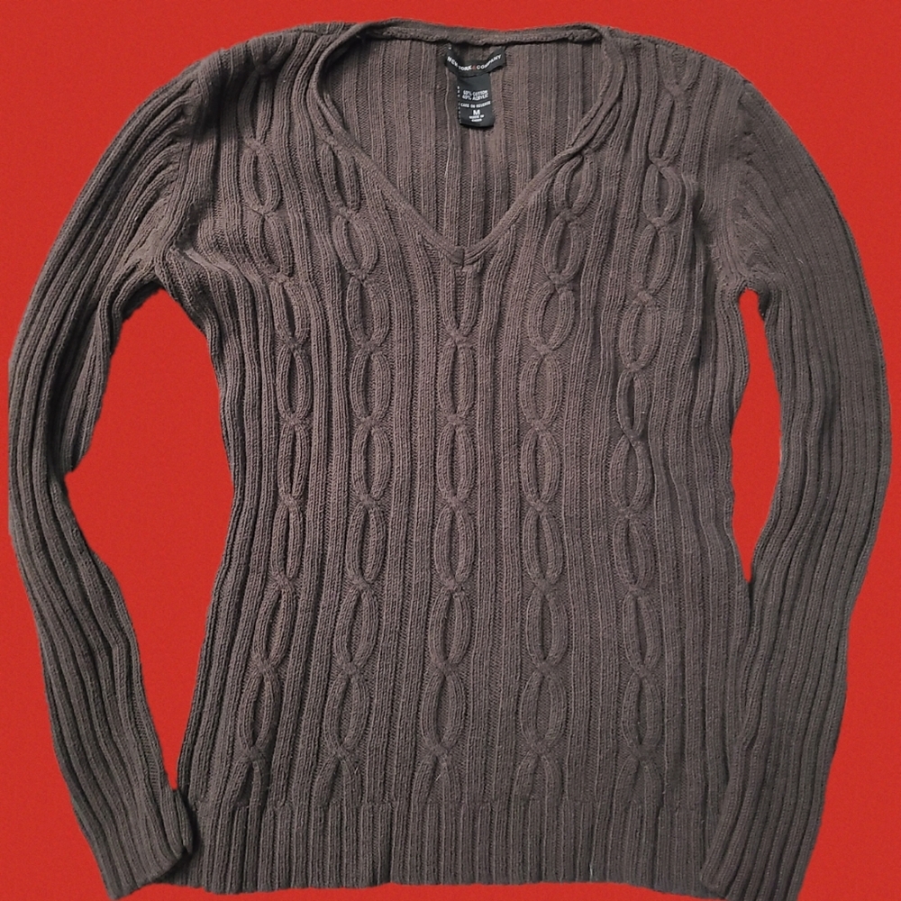 New York and Company Brown Sweater